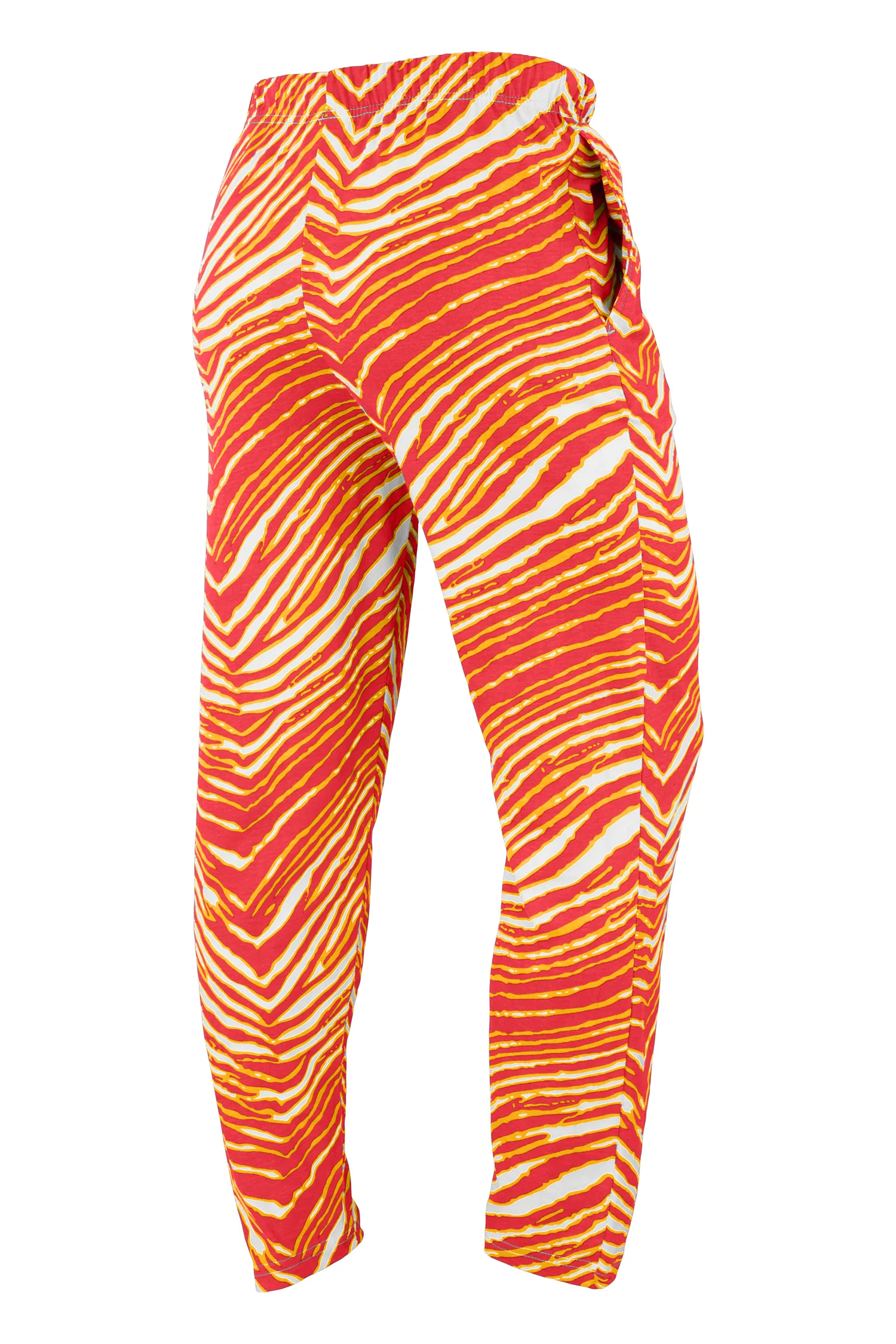 Zubaz NFL Adult Unisex Z88 Zebra Pants, Kansas City Chiefs For Men and Women - Image 2