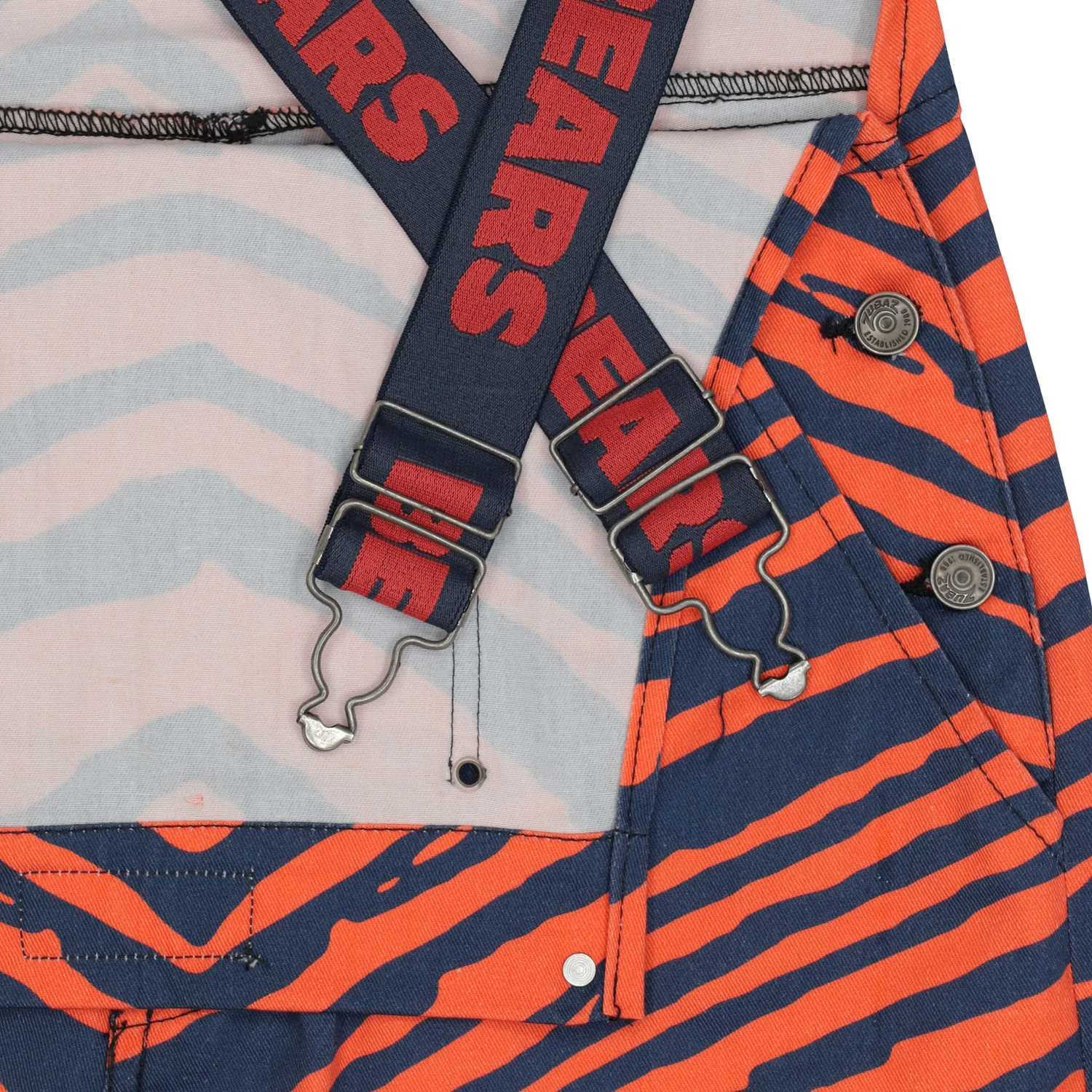 Zubaz NFL Unisex Zebra Lightweight Bib, Chicago Bears - Image 2