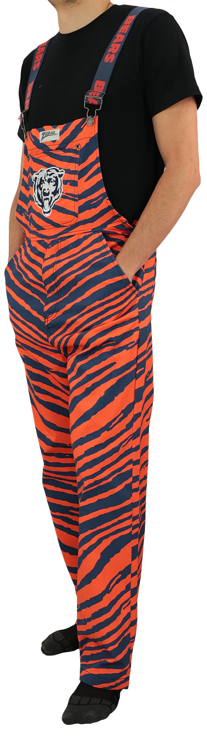 Zubaz NFL Unisex Zebra Lightweight Bib, Chicago Bears - Image 5