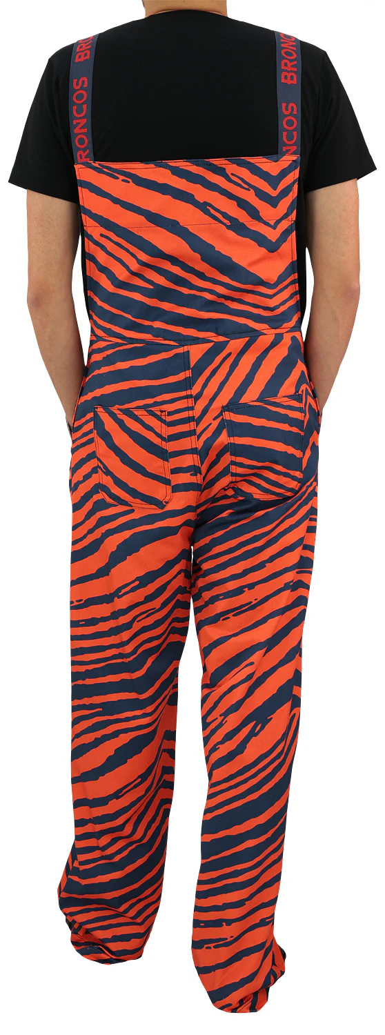 Zubaz NFL Unisex Zebra Lightweight Bib, Denver Broncos - Image 4
