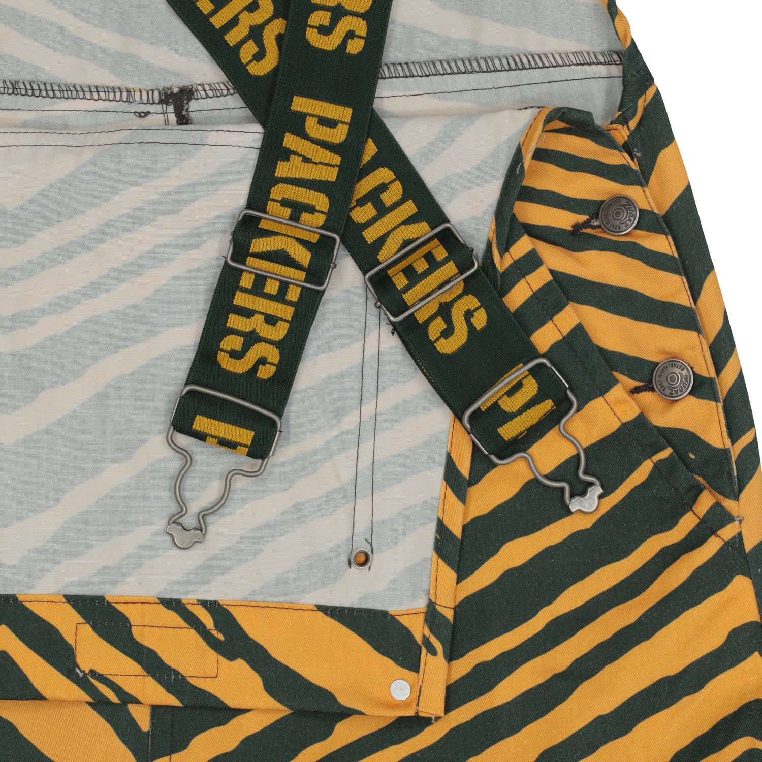 Zubaz NFL Unisex Zebra Lightweight Bib, Green Bay Packers - Image 2