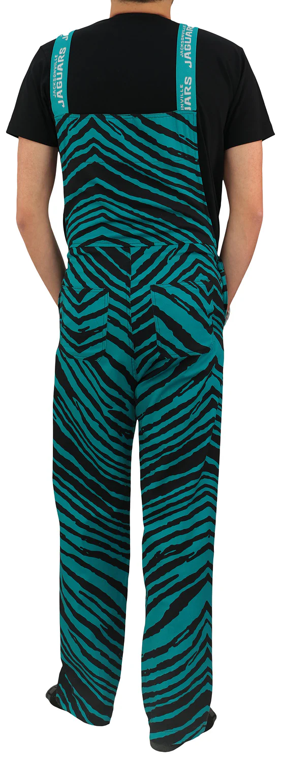 Zubaz NFL Unisex Zebra Lightweight Bib, Jacksonville Jaguars - Image 4