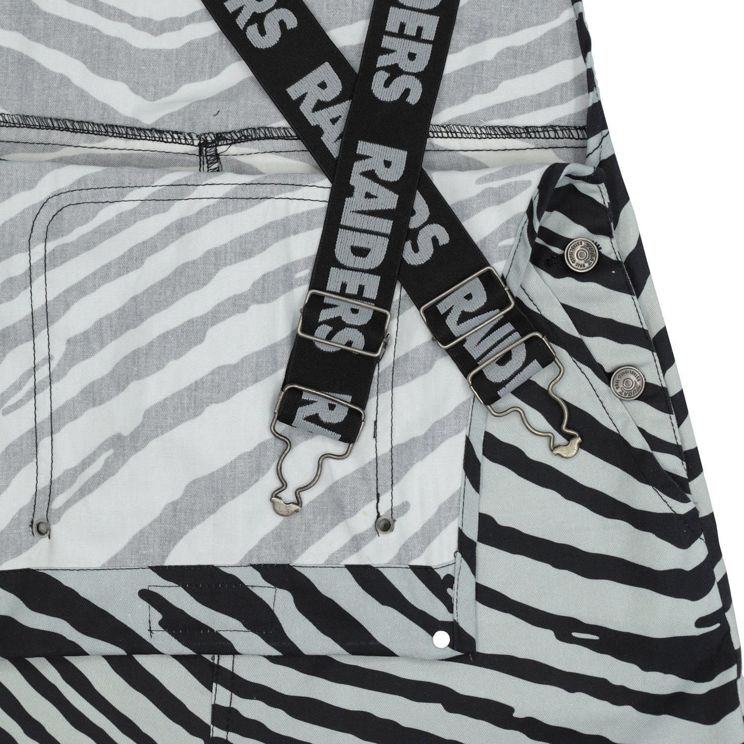 Zubaz NFL Unisex Zebra Lightweight Bib, Las Vegas Raiders - Image 2