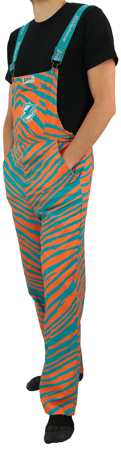 Zubaz NFL Unisex Zebra Lightweight Bib, Miami Dolphins - Image 5