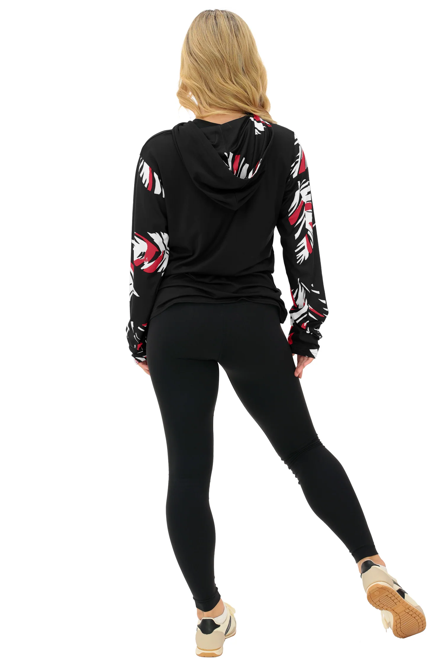 Zubaz NFL WOMEN Casual Script Leaf Accent Lightweight Hoodie, ATLANTA FALCONS - Image 34