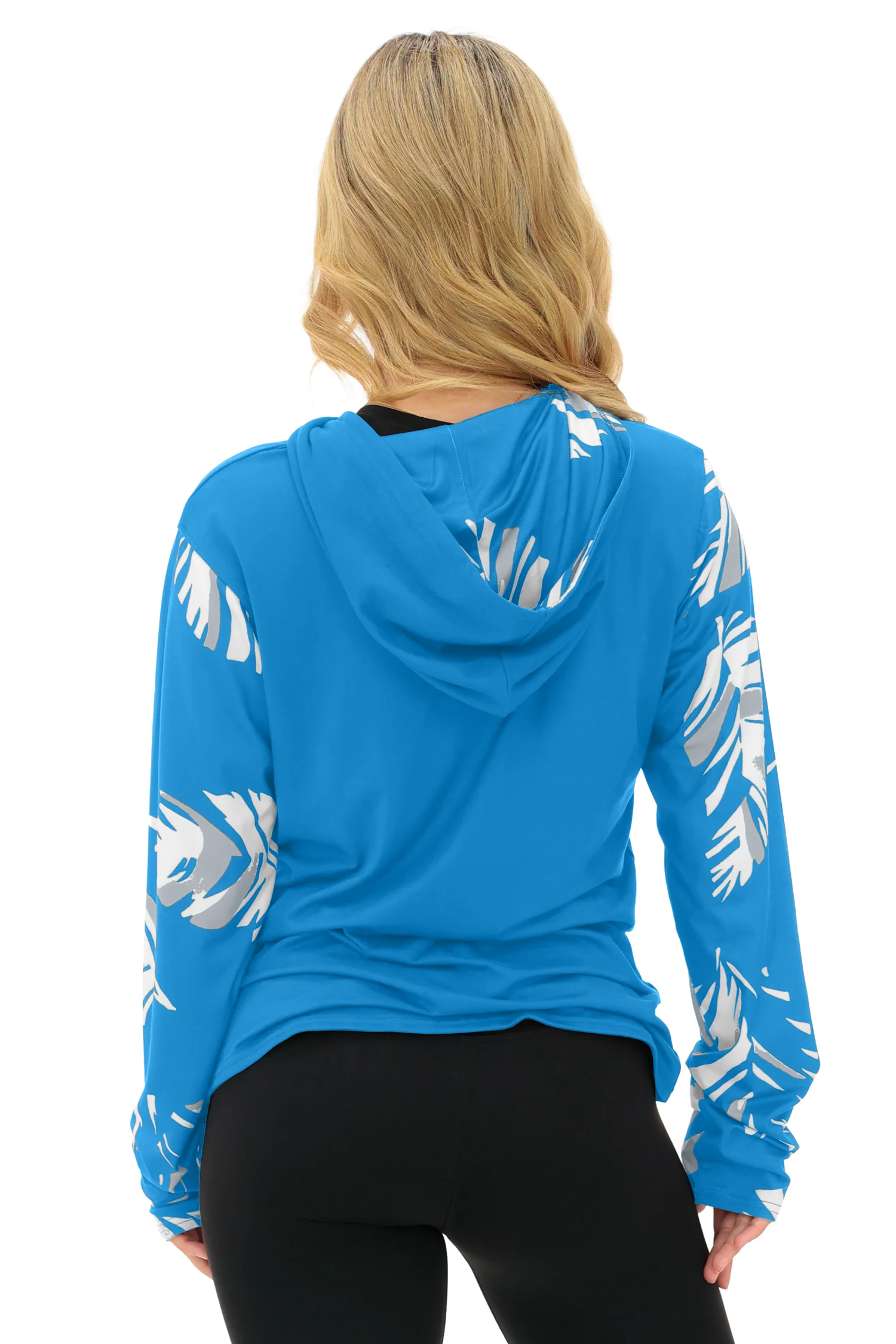 Zubaz NFL WOMEN Casual Script Leaf Accent Lightweight Hoodie, DETROIT LIONS - Image 40