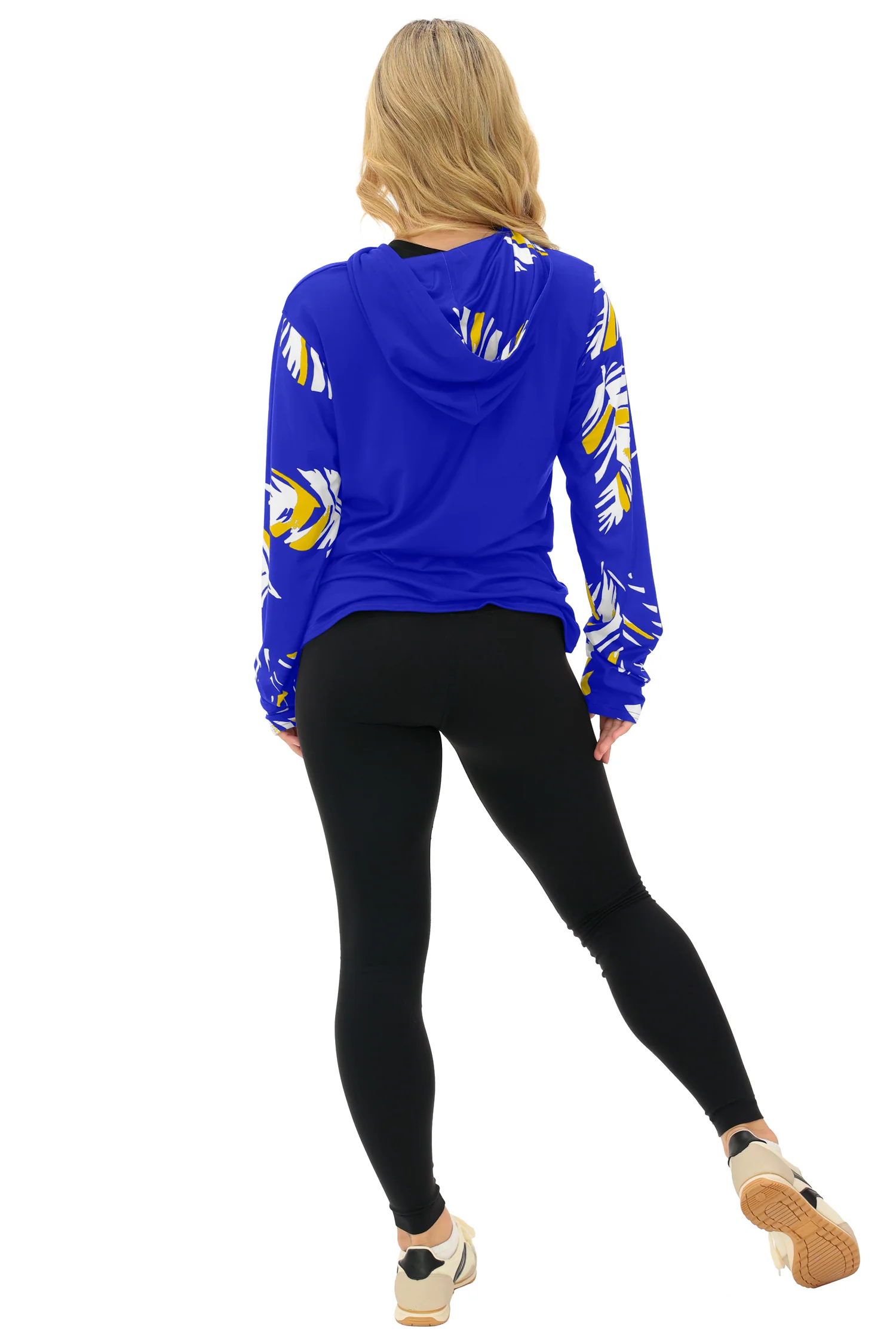 Zubaz NFL WOMEN Casual Script Leaf Accent Lightweight Hoodie, LOS ANGELES RAMS - Image 22