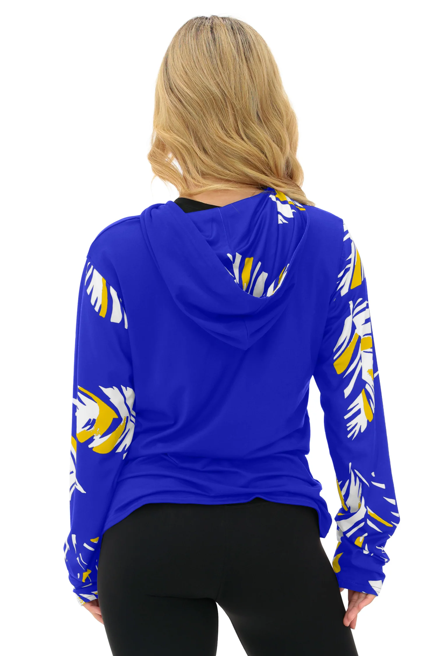 Zubaz NFL WOMEN Casual Script Leaf Accent Lightweight Hoodie, LOS ANGELES RAMS - Image 23