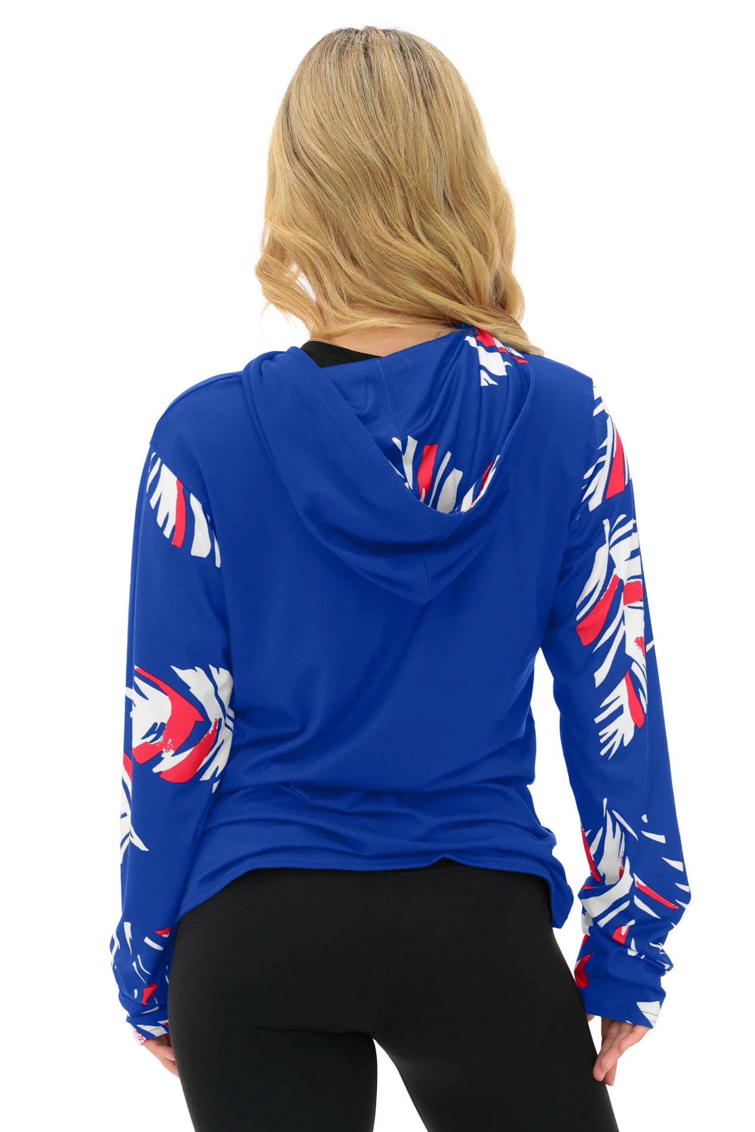 Zubaz NFL WOMEN Casual Script Leaf Accent Lightweight Hoodie, NEW YORK GIANTS - Image 23