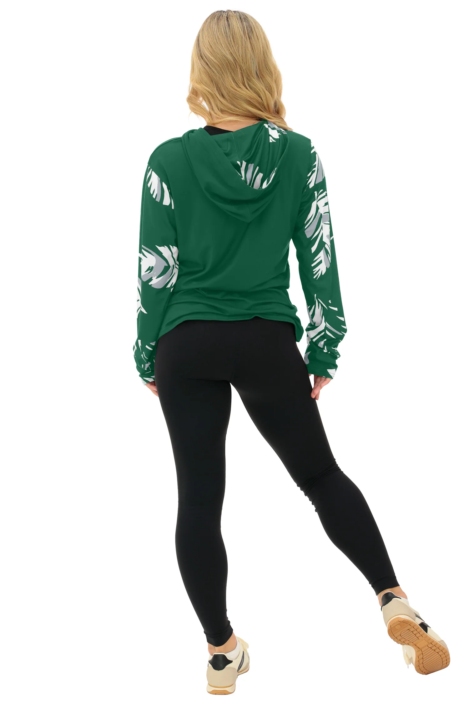 Zubaz NFL WOMEN Casual Script Leaf Accent Lightweight Hoodie, NEW YORK JETS - Image 40