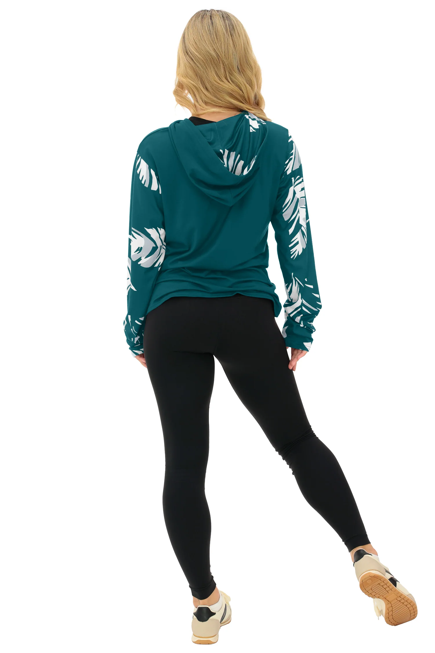 Zubaz NFL WOMEN Casual Script Leaf Accent Lightweight Hoodie, PHILADELPHIA EAGLES - Image 34