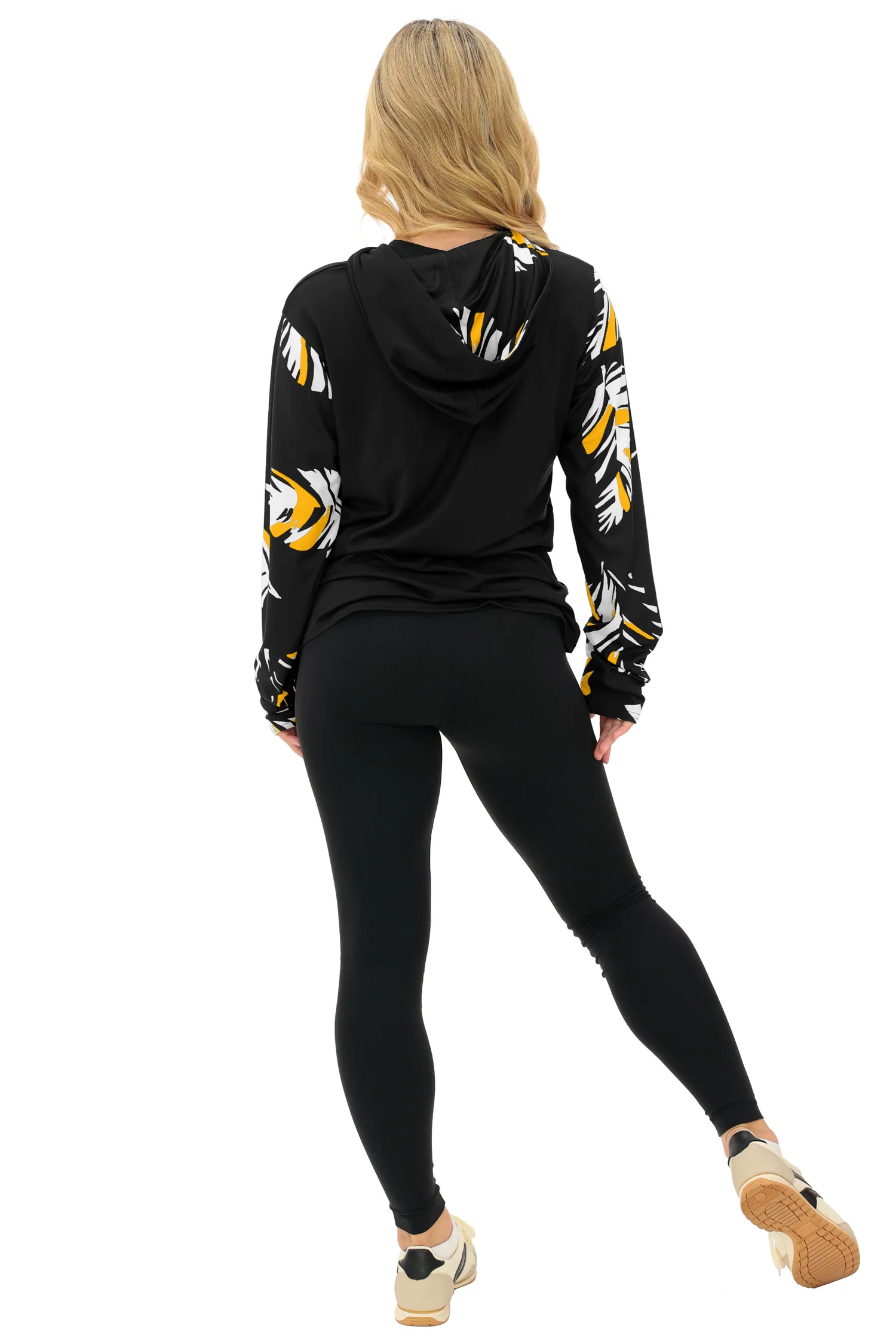 Zubaz NFL WOMEN Casual Script Leaf Accent Lightweight Hoodie, PITTSBURGH STEELERS - Image 28