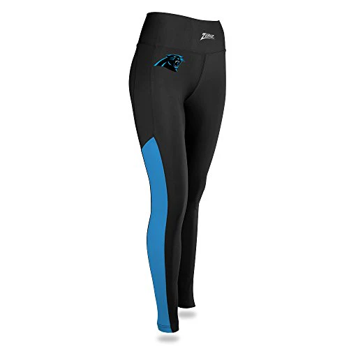 Zubaz NFL Women’s Carolina Panthers Solid Color Team Logo Leggings - Image 7