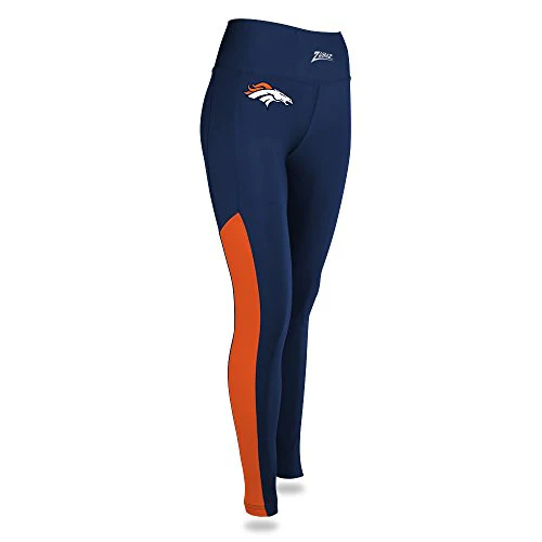 Zubaz NFL Women’s Denver Broncos Solid Color Team Logo Leggings - Image 7