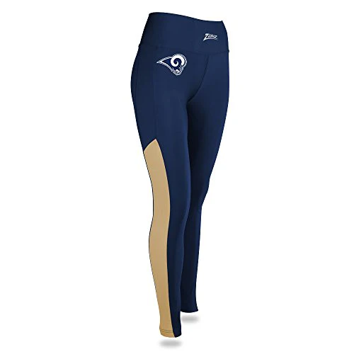 Zubaz NFL Women’s Los Angeles Rams Solid Color Team Logo Leggings - Image 6