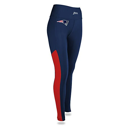 Zubaz NFL Women’s New England Patriots Solid Color Team Logo Leggings - Image 4