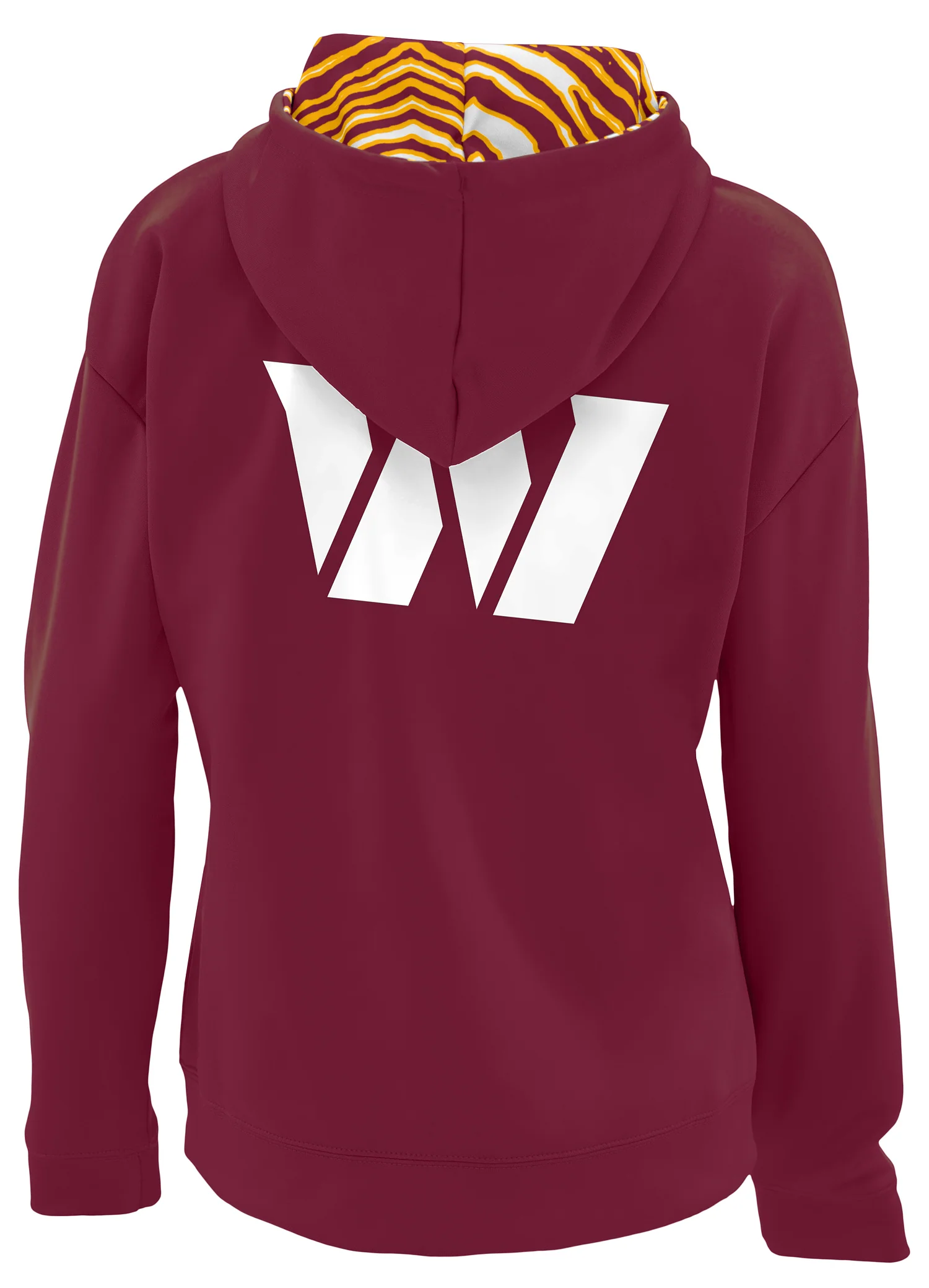 Zubaz NFL Women's 3 Color Zebra Liner Full Zip Hoodie, WASHINGTON COMMANDERS - Image 14