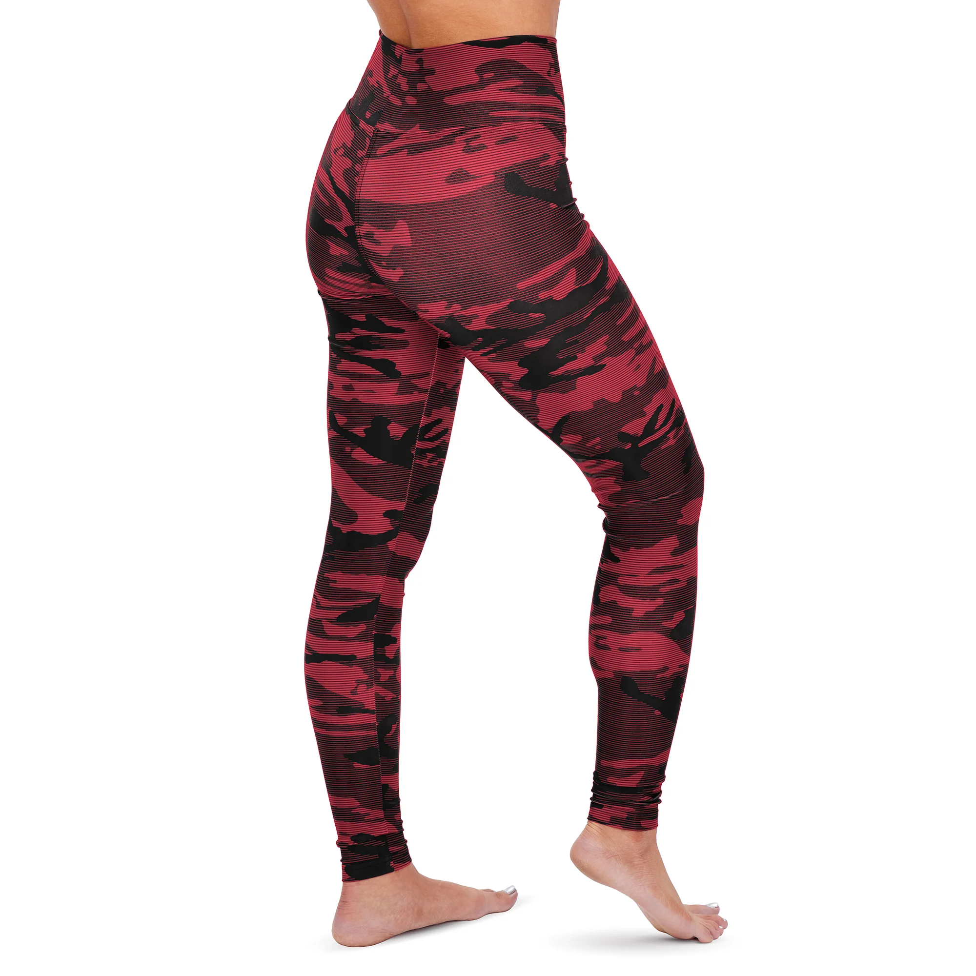 Zubaz NFL Women's Arizona Cardinals Marled Camo Lines Leggings - Image 2