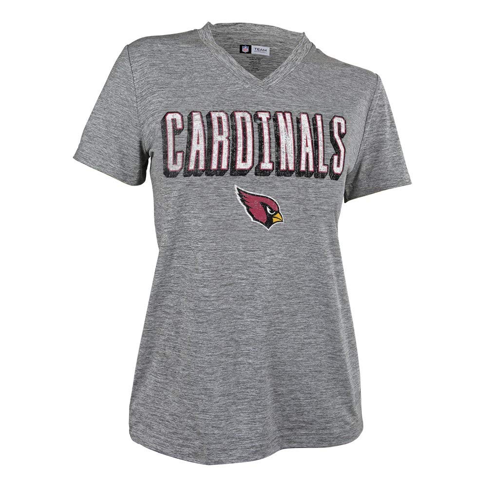 Zubaz NFL Women's Arizona Cardinals Retro Zebra V-Neck T-Shirt - Image 6