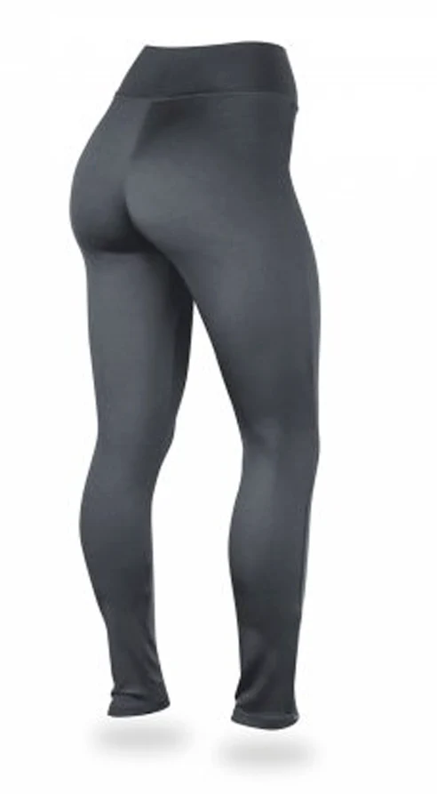 Zubaz NFL Women's Atlanta Falcons Solid Leggings, Charcoal - Image 2