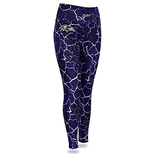 Zubaz NFL Women's Baltimore Ravens Marble Leggings - Image 3