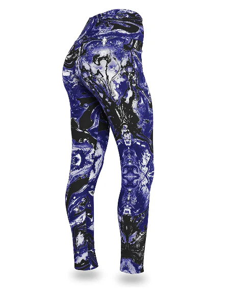Zubaz NFL Women's Baltimore Ravens Team Swirl Leggings - Image 2