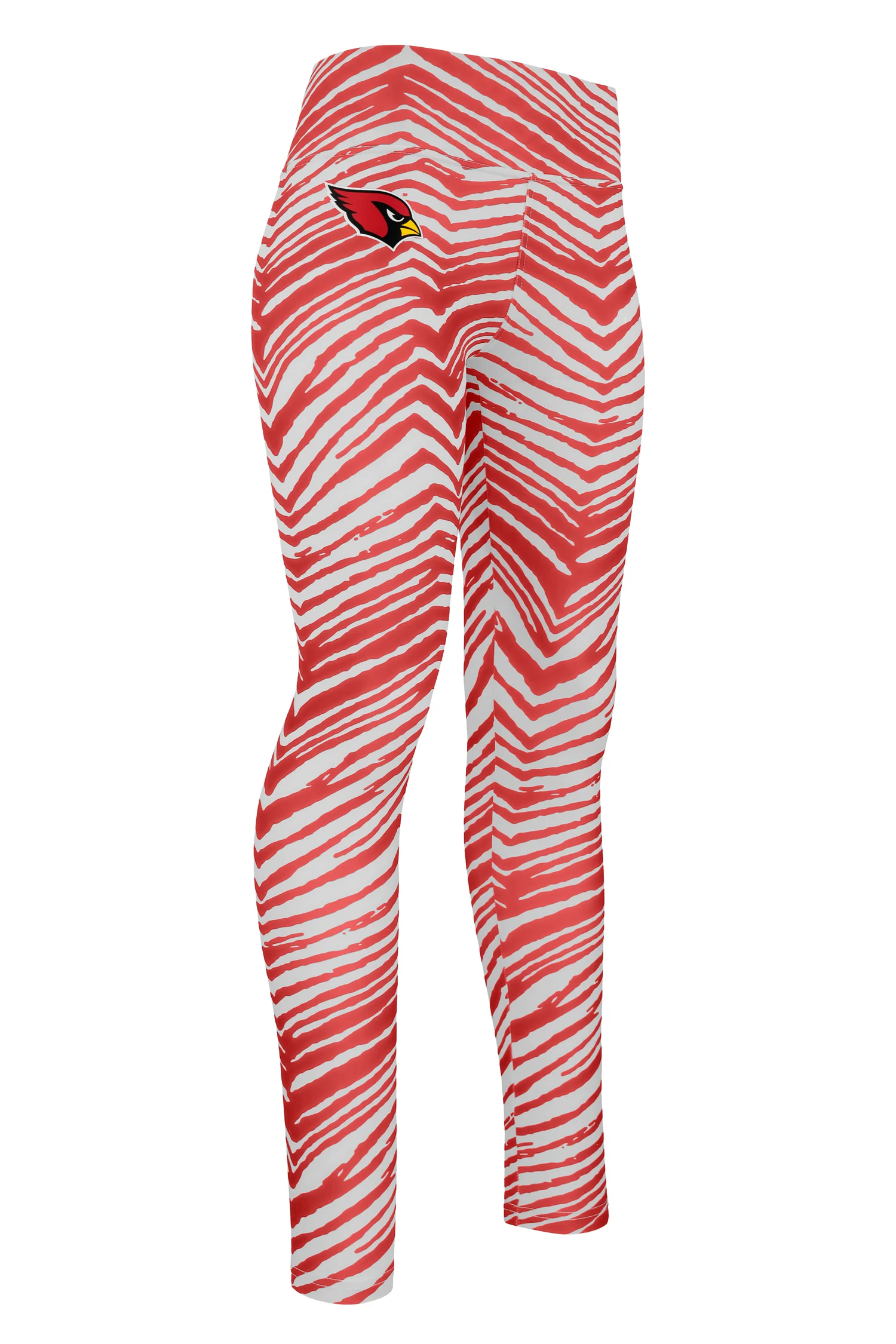 Zubaz NFL Women's Basic Zebra Print Legging, Arizona Cardinals