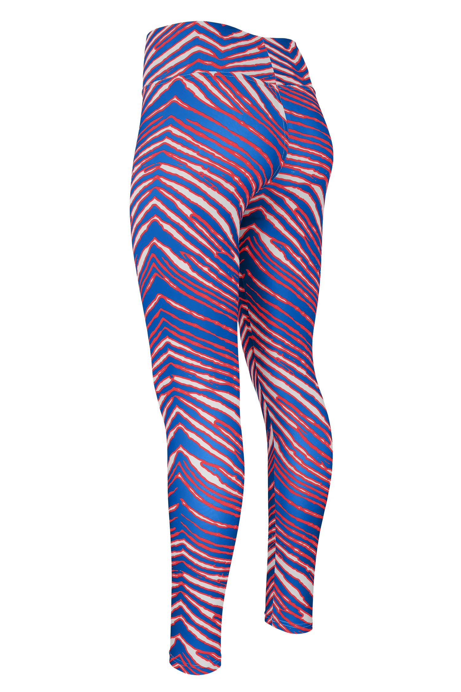 Zubaz NFL Women's Basic Zebra Print Legging, New York Giants - Image 2