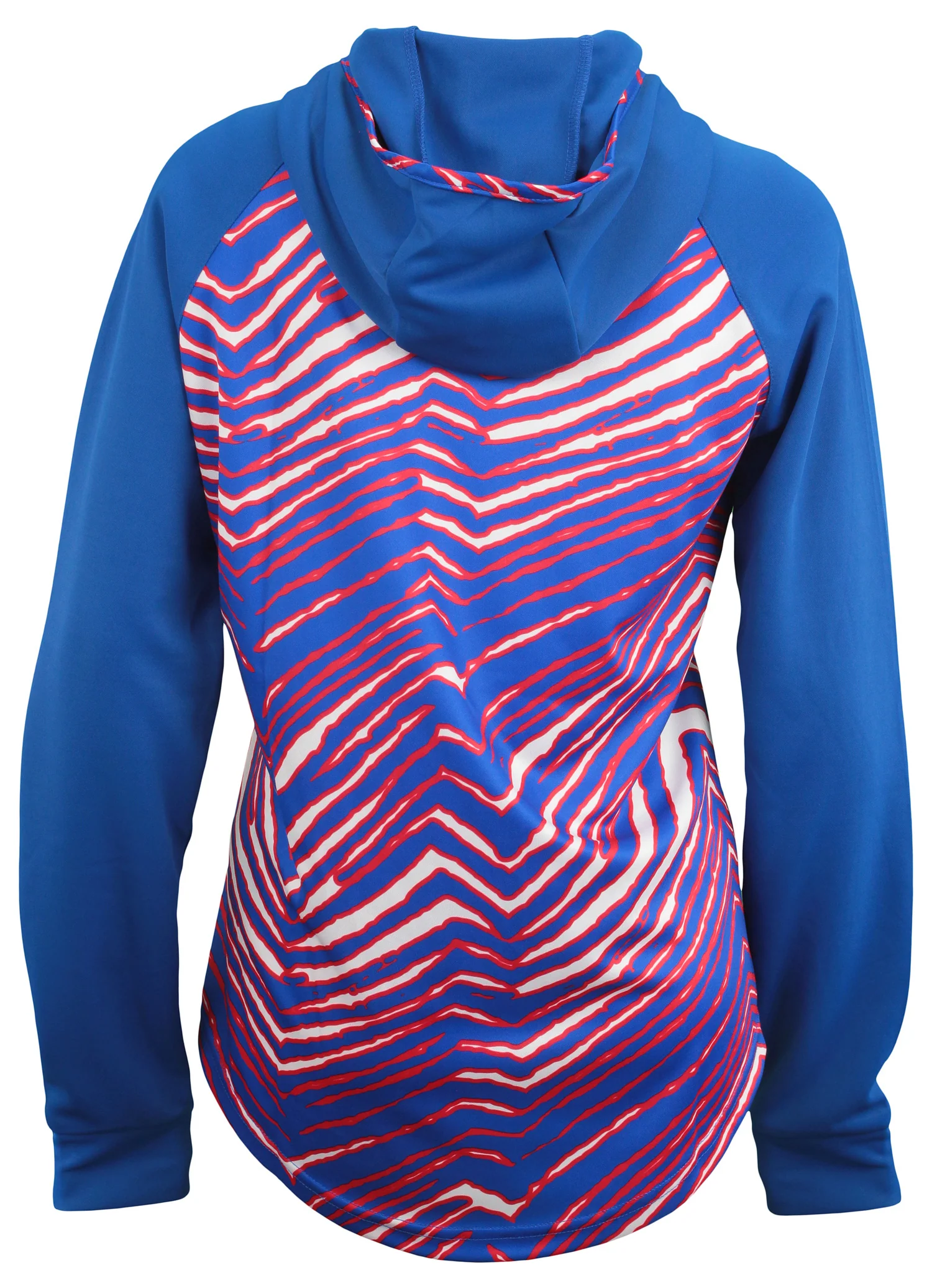 Zubaz NFL Women's Buffalo Bills Elevated Team Logo Zebra Light Weight  Hoodie - Image 2