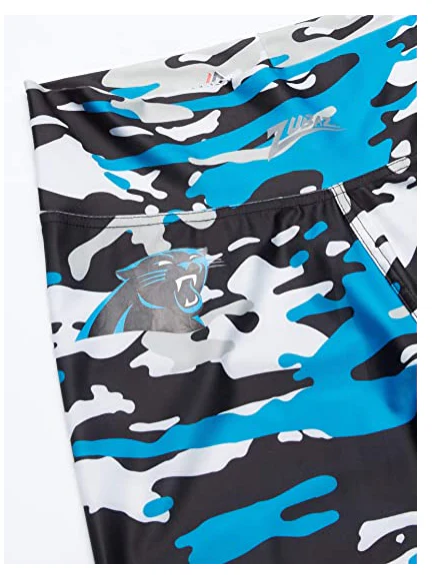 Zubaz NFL Women's Carolina Panthers Camo Print Legging Bottoms - Image 2