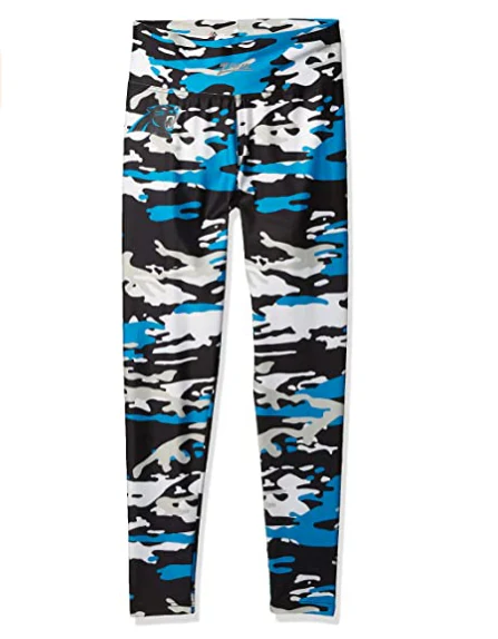 Zubaz NFL Women's Carolina Panthers Camo Print Legging Bottoms - Image 3