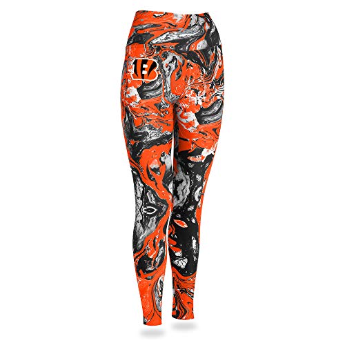 Zubaz NFL Women's Cincinnati Bengals Team Swirl Leggings - Image 7