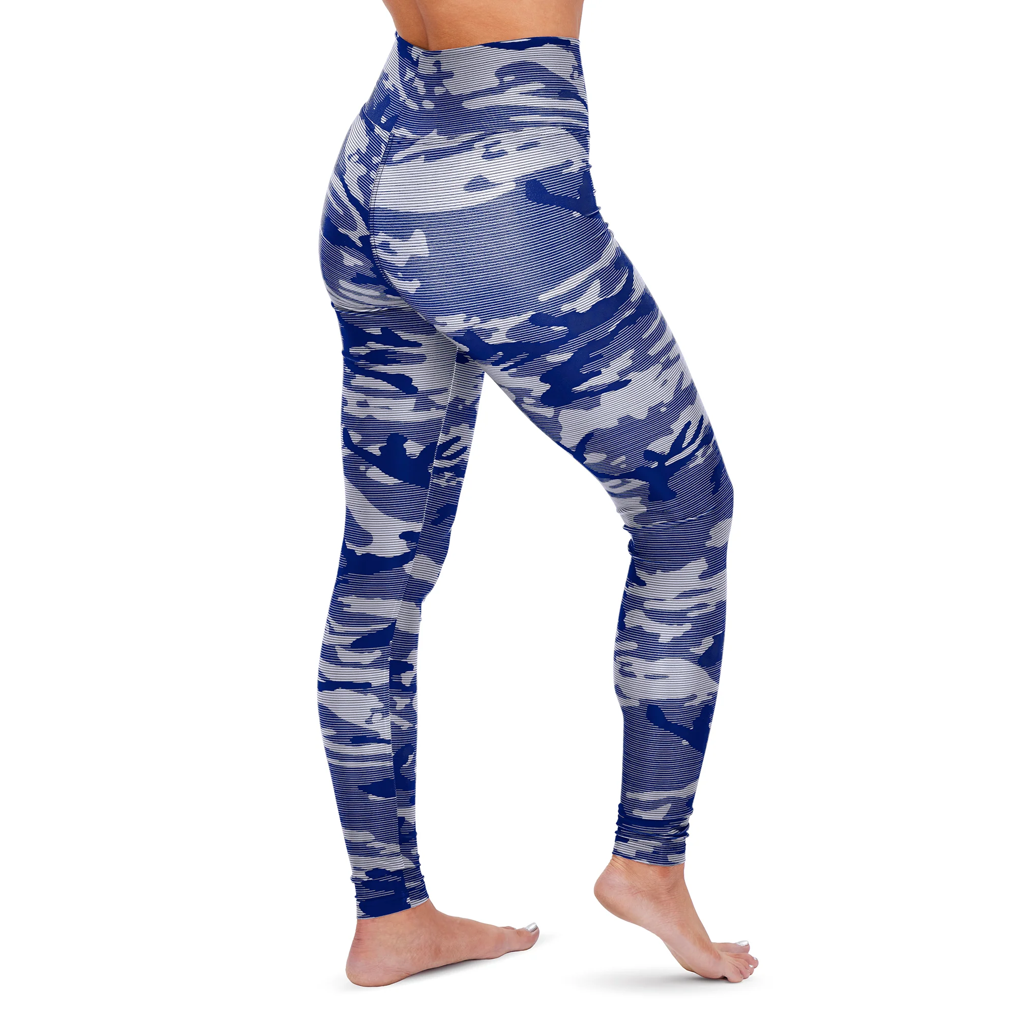 Zubaz NFL Women's Dallas Cowboys Marled Camo Lines Leggings - Image 2