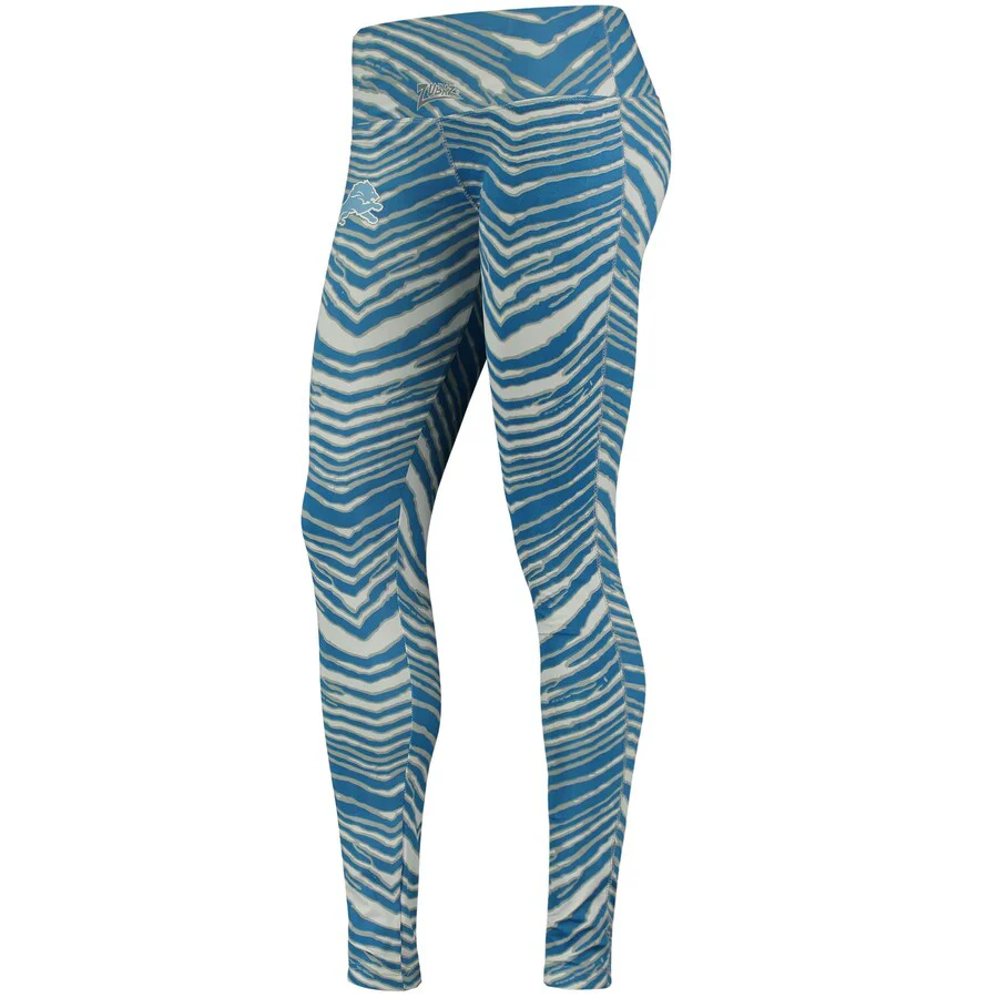 Zubaz NFL Women's Detroit Lions Zebra Print Legging Bottoms - Image 5