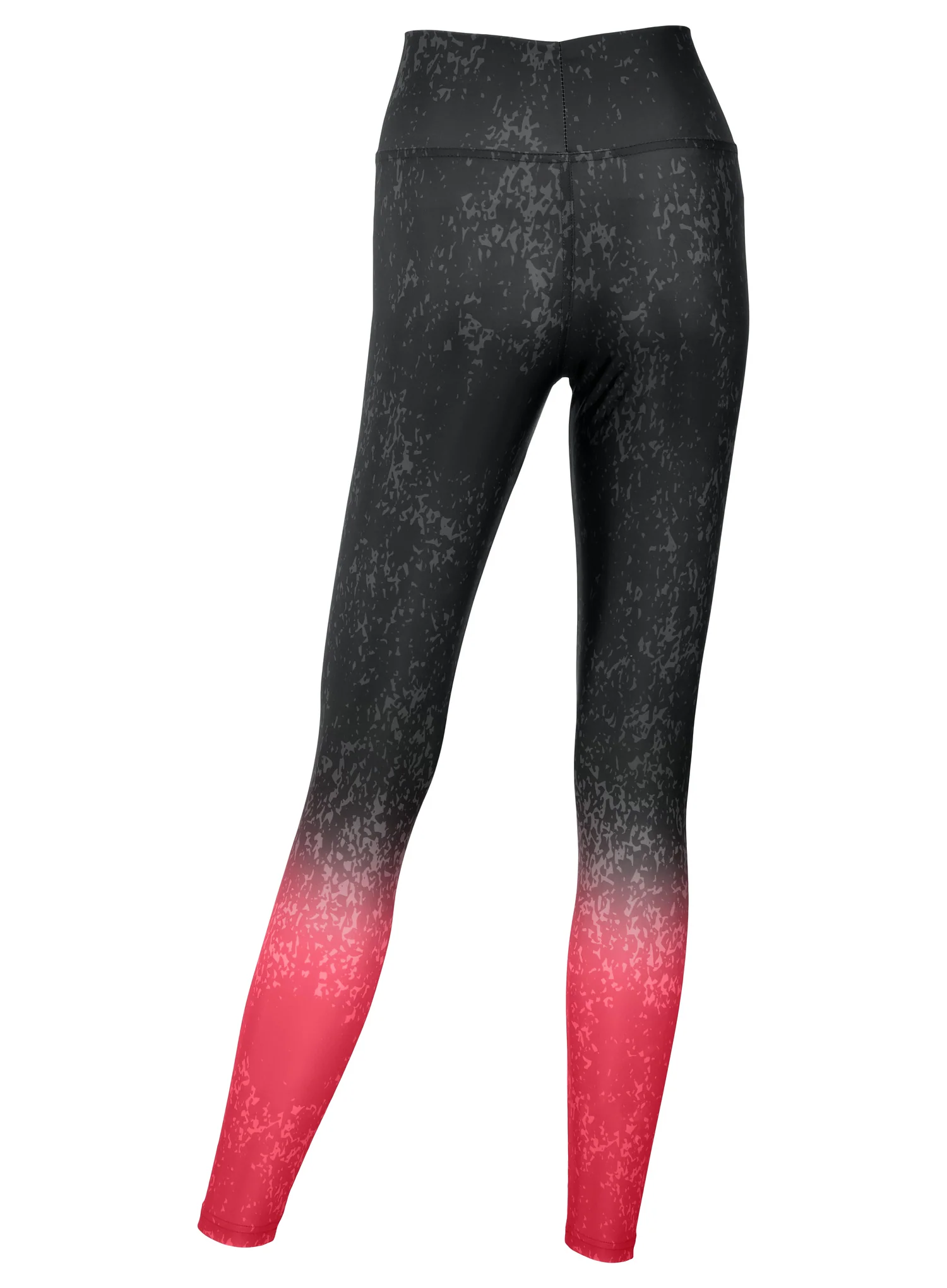 Zubaz NFL Women's Distressed Gradient Leggings with Team Wordmark Atlanta Falcons - Image 2