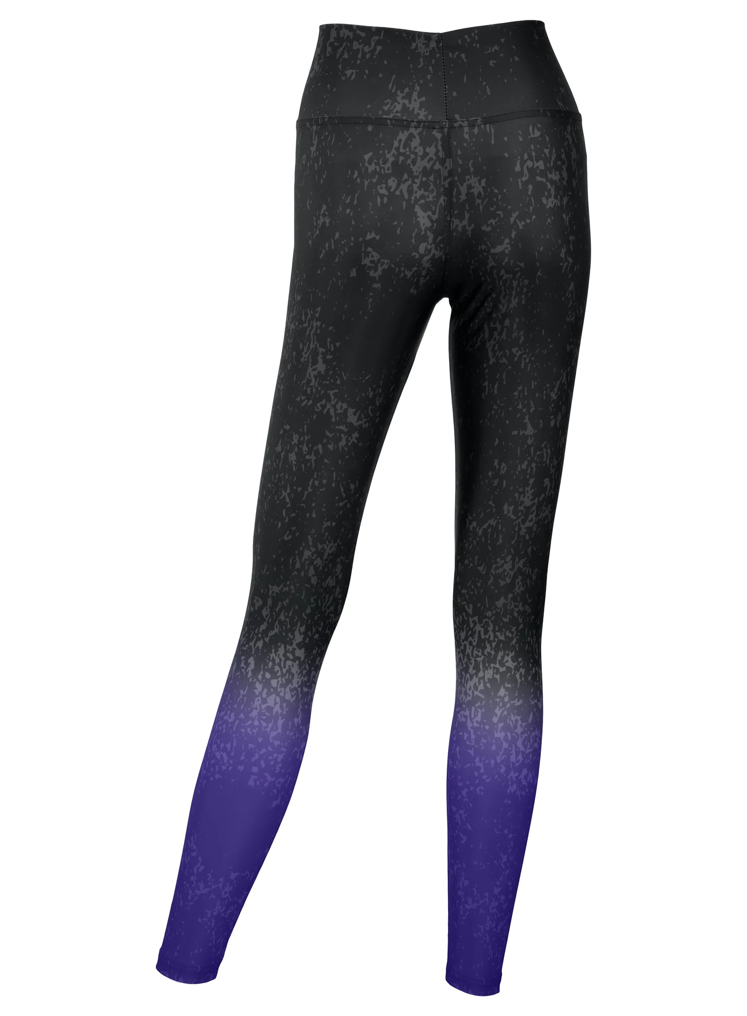 Zubaz NFL Women's Distressed Gradient Leggings with Team Wordmark Baltimore Ravens - Image 2