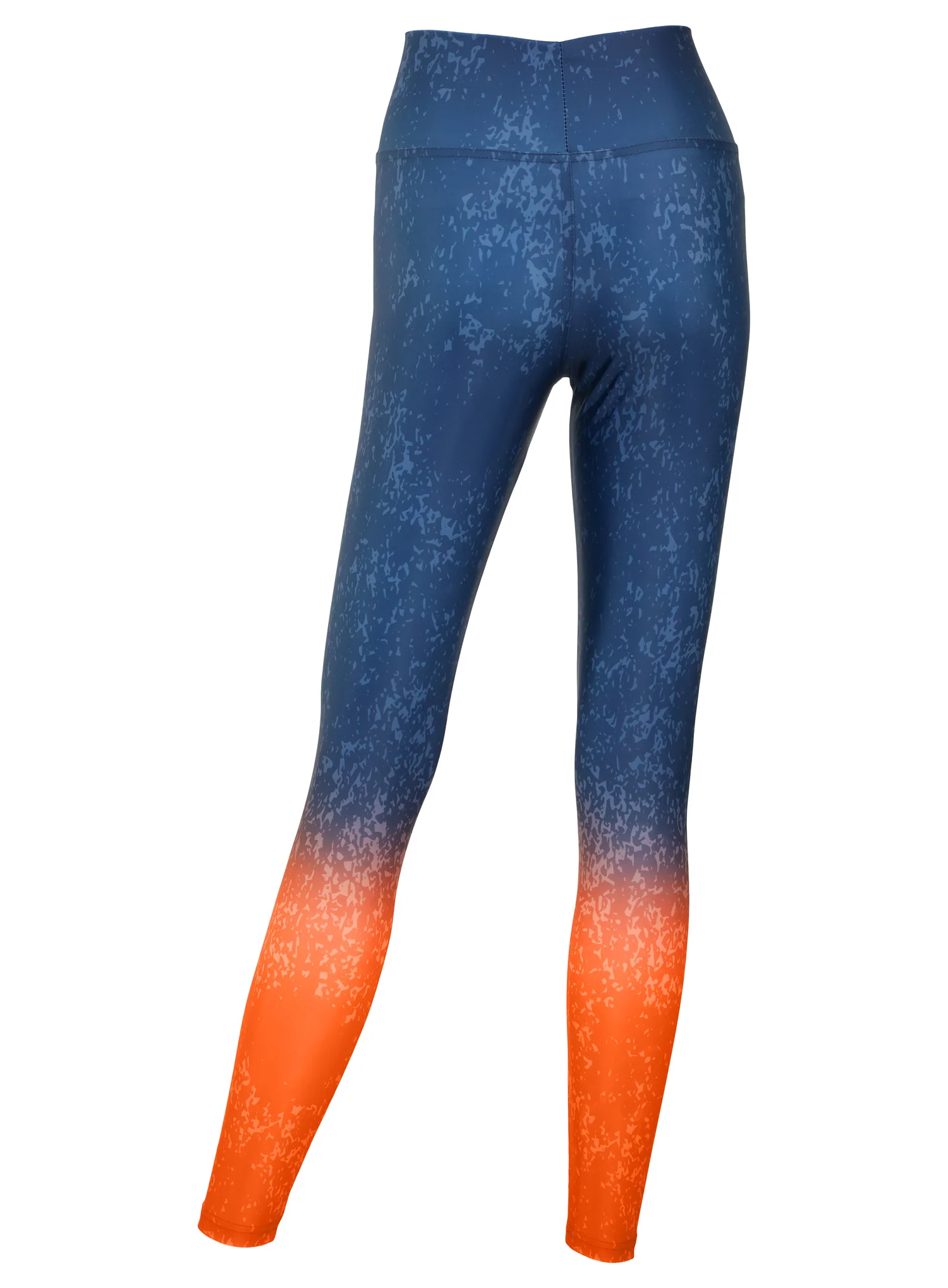 Zubaz NFL Women's Distressed Gradient Leggings with Team Wordmark Denver Broncos - Image 2