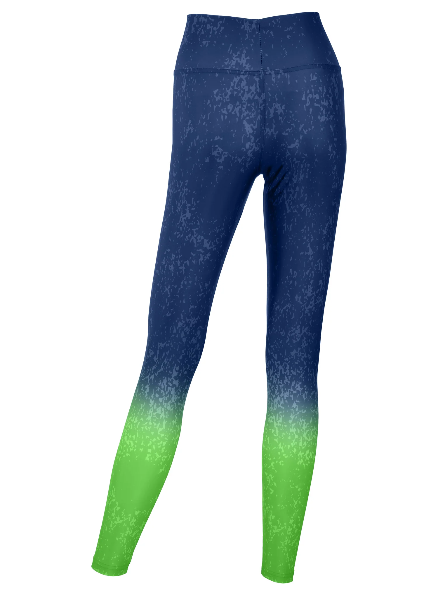 Zubaz NFL Women's Distressed Gradient Leggings with Team Wordmark Seattle Seahawks - Image 2