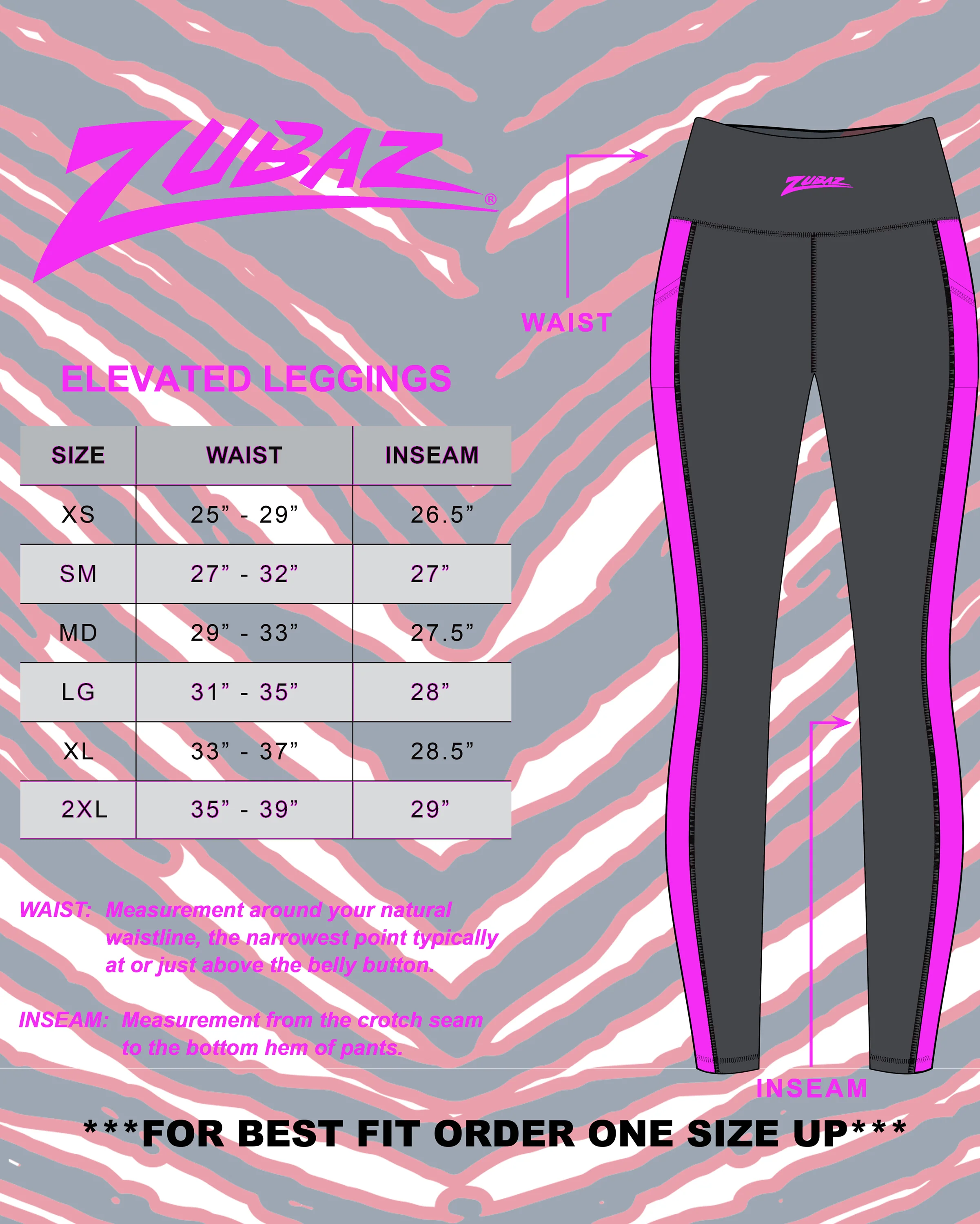 Zubaz NFL Women's Elevated Zebra Tonal Leggings, Detroit Lions - Image 13