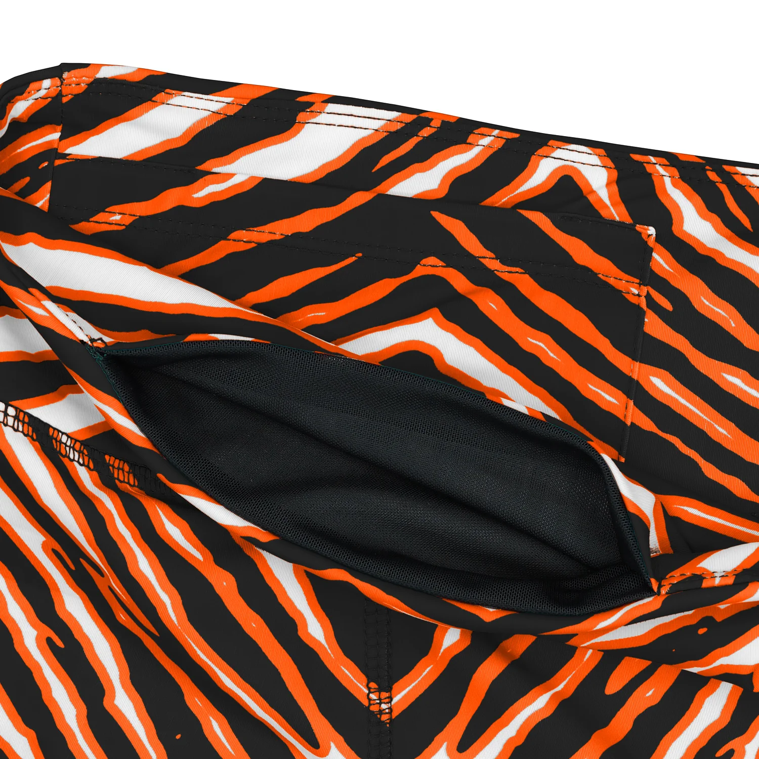 Zubaz NFL Women's 3 Color Zebra Leggings, Cincinnati Bengals - Image 8