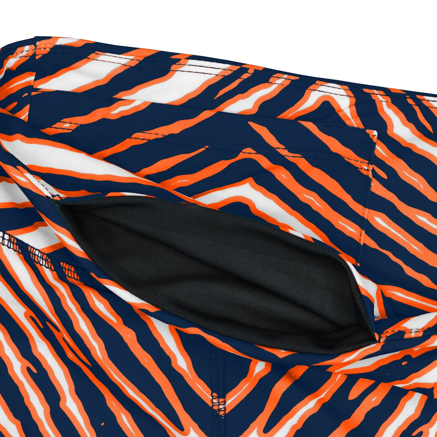 Zubaz NFL Women's 3 Color Zebra Leggings, Denver Broncos - Image 9
