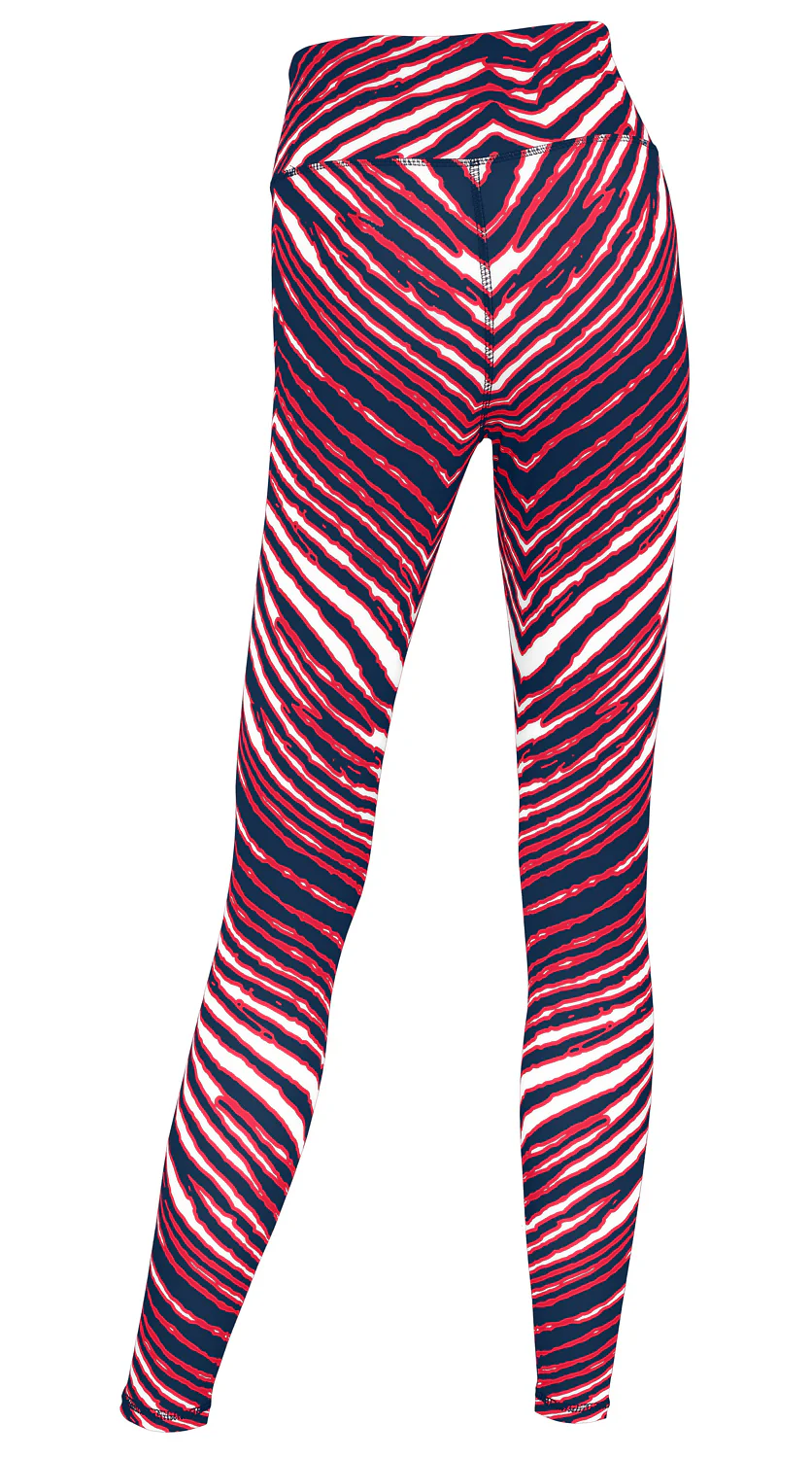 Zubaz NFL Women's 3 Color Zebra Leggings, Houston Texans - Image 8