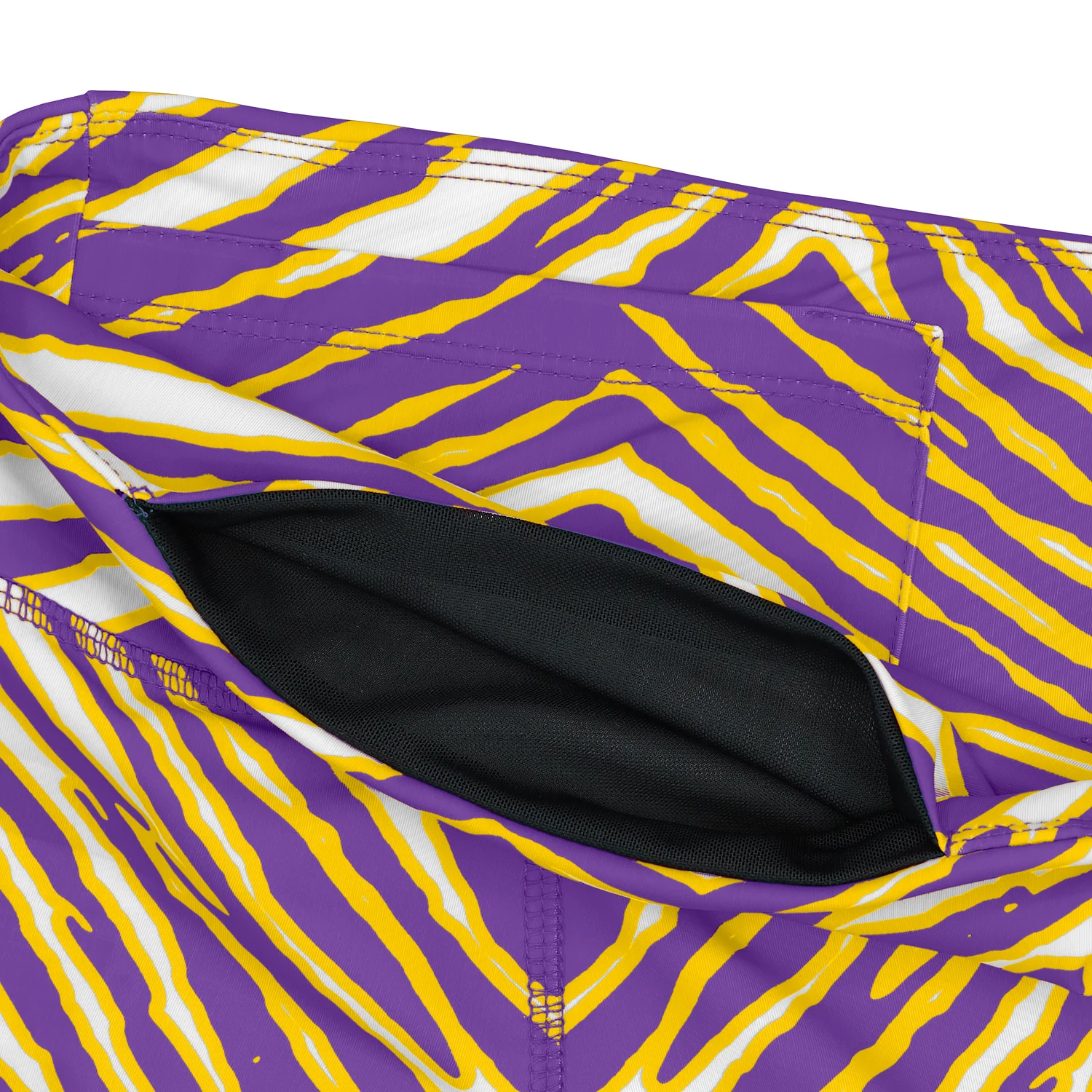 Zubaz NFL Women's 3 Color Zebra Leggings, Minnesota Vikings - Image 3