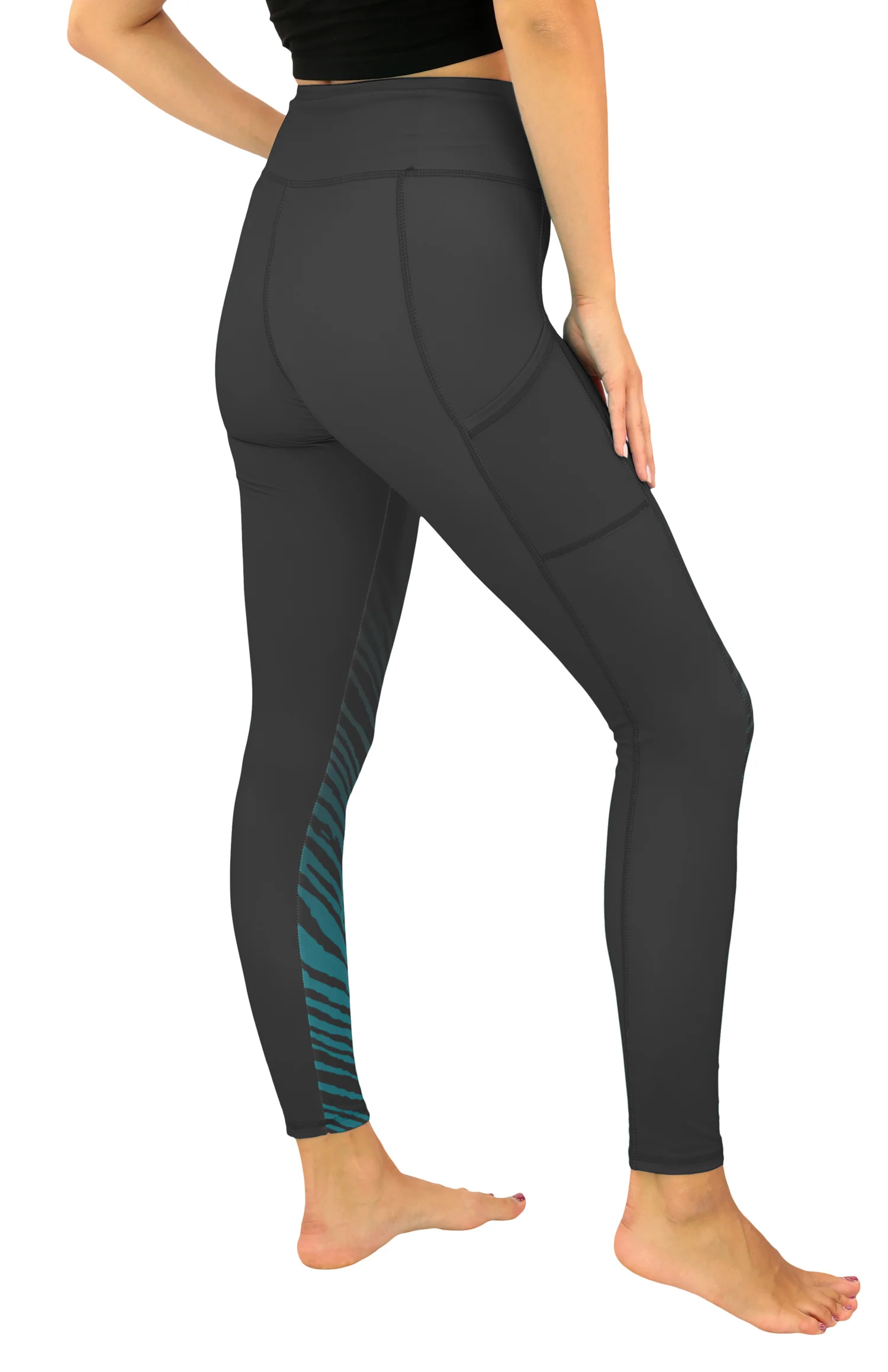 Zubaz NFL Women's Fade Primary Logo Leggings, Philadelphia Eagles - Image 3