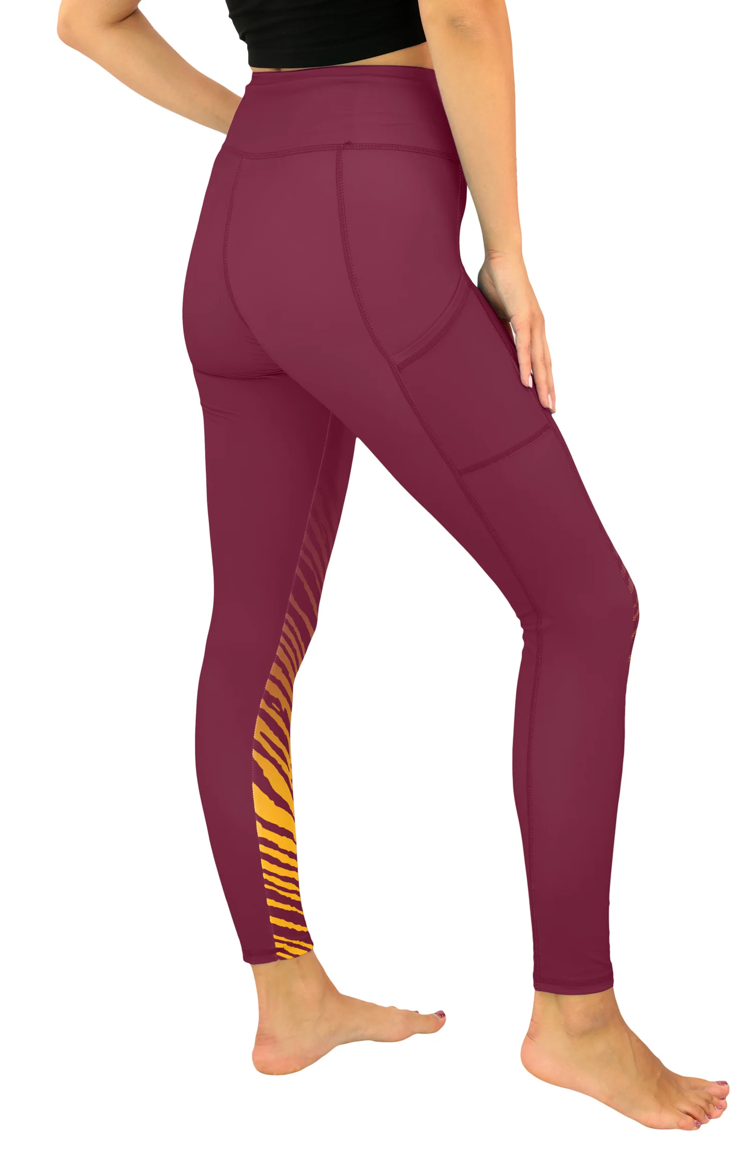 Zubaz NFL Women's Fade Primary Logo Leggings, Washington Commanders - Image 3