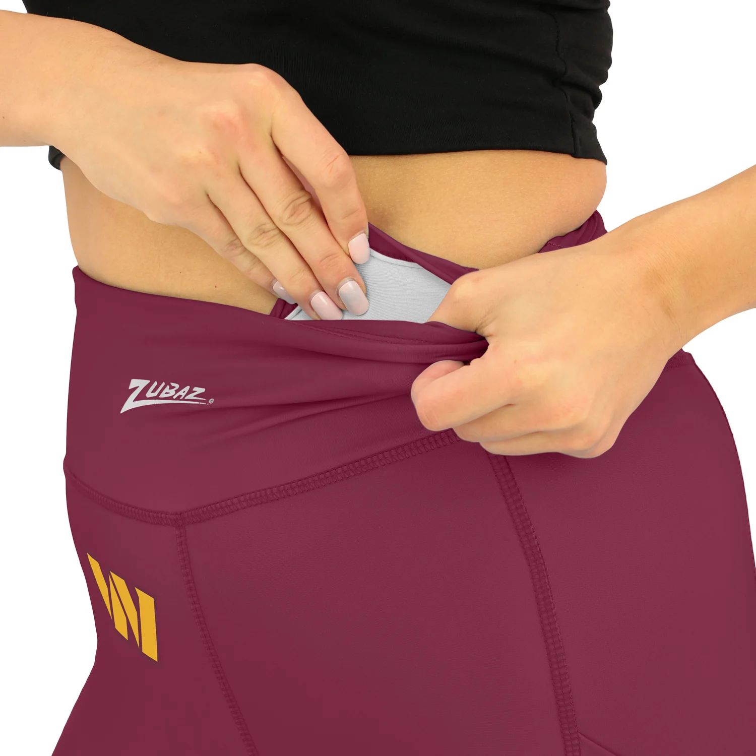 Zubaz NFL Women's Fade Primary Logo Leggings, Washington Commanders - Image 5