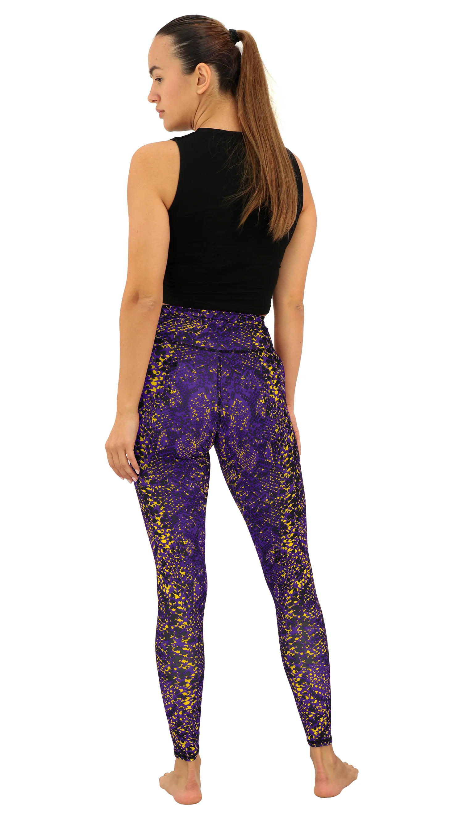 Zubaz NFL Women's Field Goal Primary Post Leggings, Minnesota Vikings - Image 38