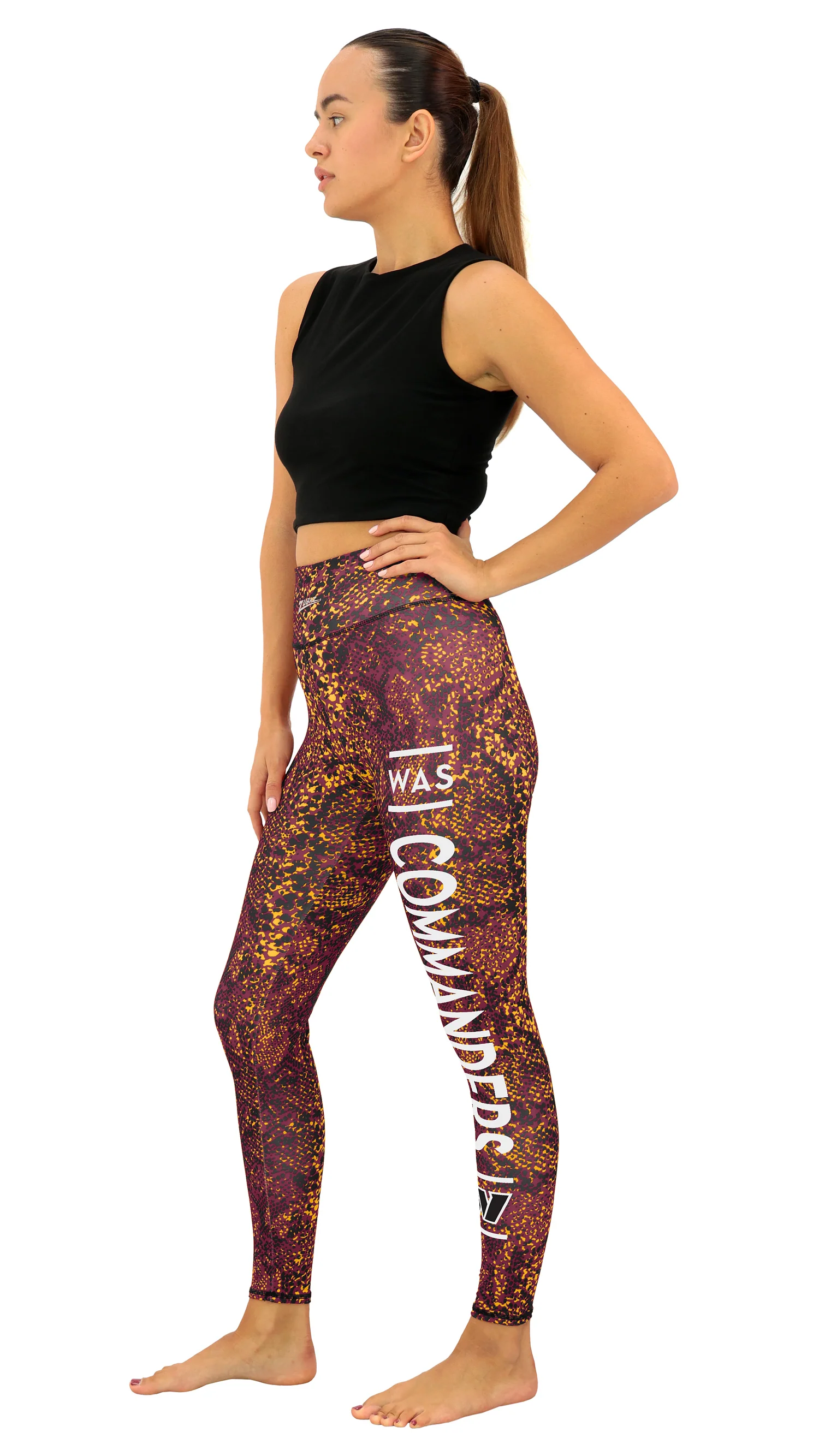 Zubaz NFL Women's Field Goal Primary Post Leggings, Washington Commanders - Image 19