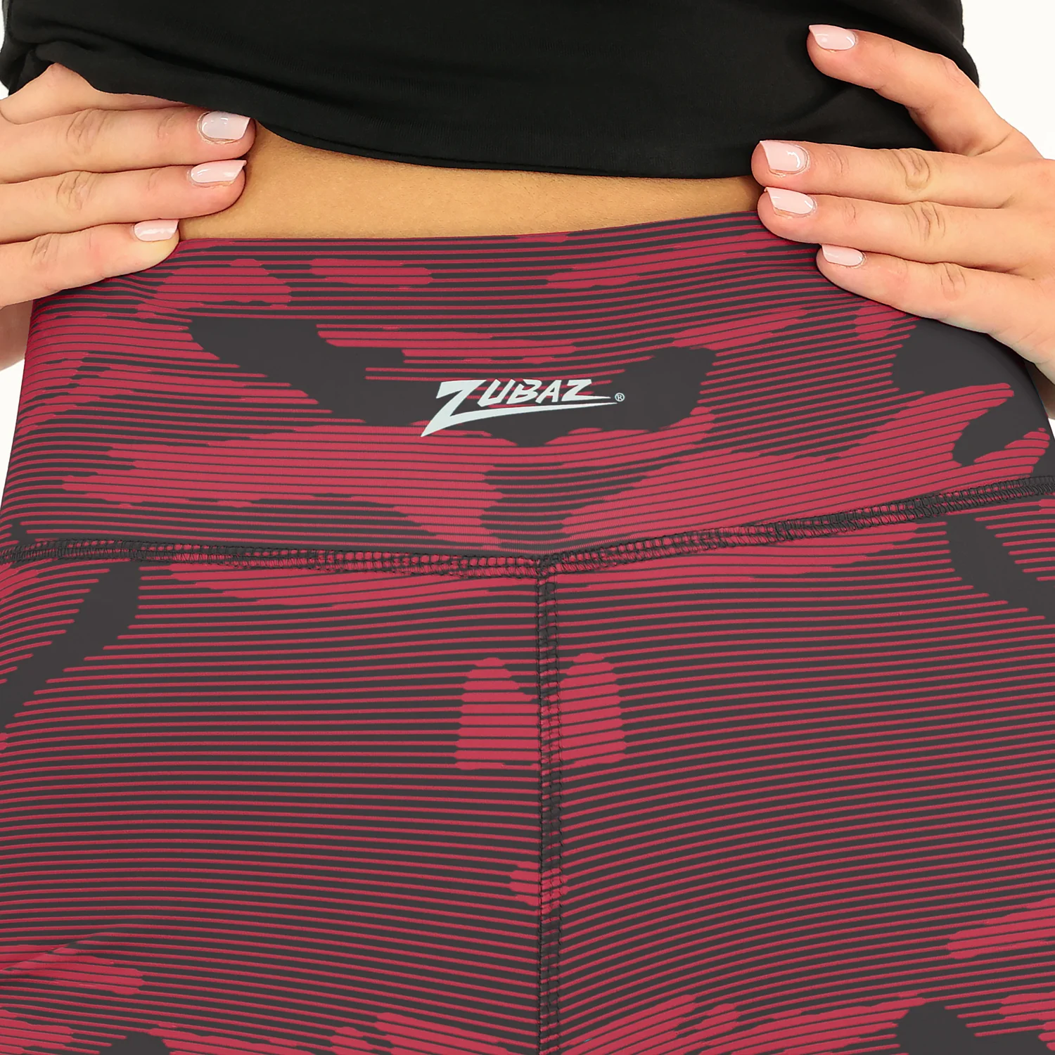 Zubaz NFL Women's Goal Line Camo Line Leggings, Arizona Cardinals - Image 4