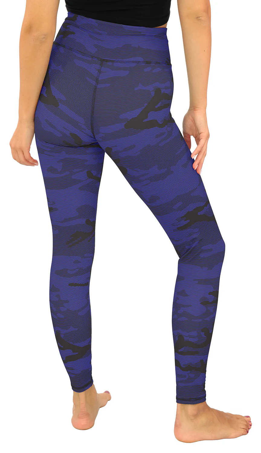 Zubaz NFL Women's Goal Line Camo Line Leggings, Baltimore Ravens - Image 2